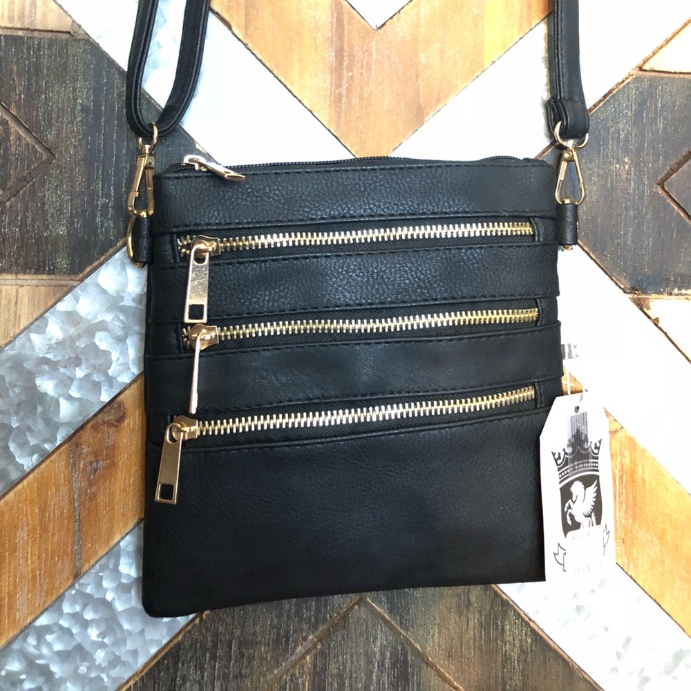 Black satchel purse